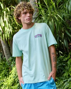 Tops & T-Shirts*Billabong 73 Arch Short Sleeve T-Shirt Mist Green