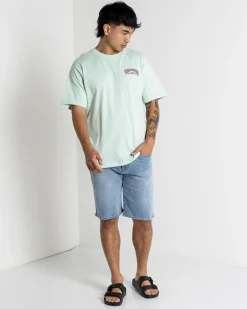 Tops & T-Shirts*Billabong 73 Arch Short Sleeve T-Shirt Mist Green