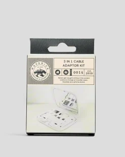 Gifts & Novelty|Gifts & Novelty*Get It Now 3 In 1 Multi Cable Adaptor White