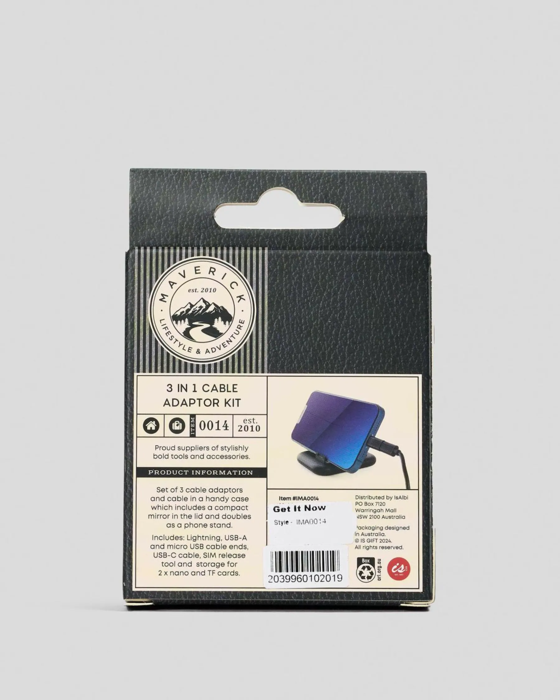 Gifts & Novelty|Gifts & Novelty*Get It Now 3 In 1 Multi Cable Adaptor Black