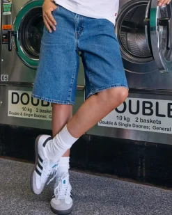 New 501® Mid Thigh Denim Shorts Women Denim|Bottoms