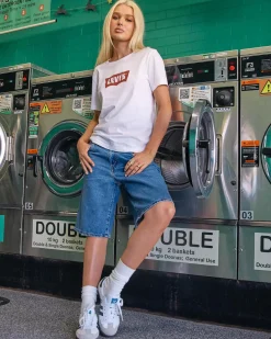 New 501® Mid Thigh Denim Shorts Women Denim|Bottoms