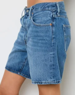 New 501® Mid Thigh Denim Shorts Women Denim|Bottoms