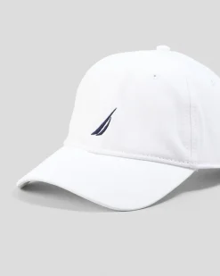Headwear*NAUTICA 6 Panel Buckle Cap True White