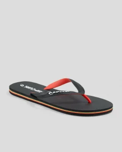 Sale 2 Tone Bloom Open Toe Flip Flops & Sandals