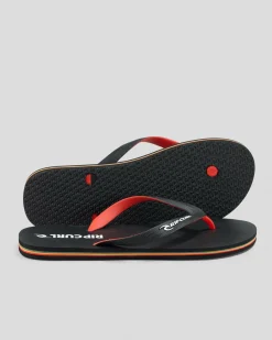 Sale 2 Tone Bloom Open Toe Flip Flops & Sandals