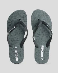 2 Tone Bloom Open Toe Flip Flops & Sandals