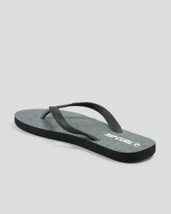 2 Tone Bloom Open Toe Flip Flops & Sandals