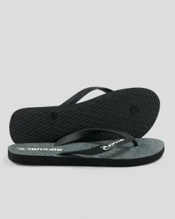 2 Tone Bloom Open Toe Flip Flops & Sandals