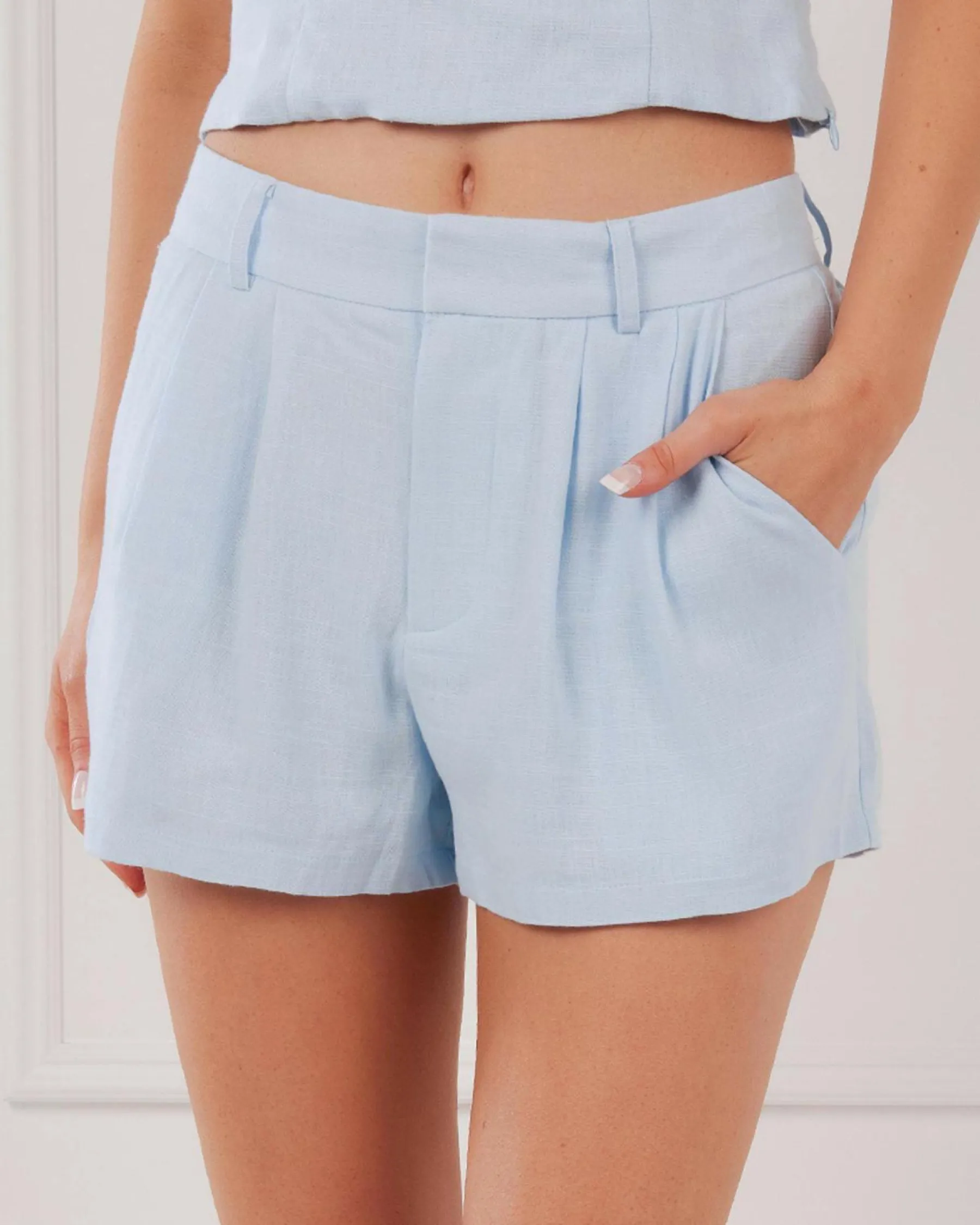 Abby Hawaii Shorts Women Sets|Linen Blend