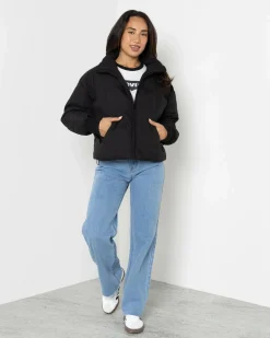 Jackets & Coats*Ava And Ever Academy Puffer Jacket Black