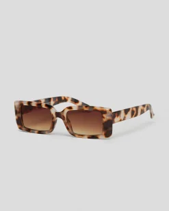 Sunglasses*Indie Eyewear Ace Sunglasses Milky Tort/gd Brown