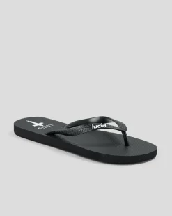 2 For Shoe Deals|Flip Flops & Sandals*Lucid Acquire Thongs Black/white