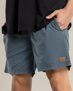 Shorts & Bottoms*Lucid Active Elastic Waist Shorts Slate Blue