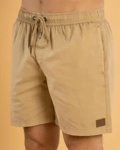 Shorts & Bottoms*Lucid Active Elastic Waist Shorts Stone