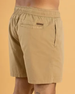 Shorts & Bottoms*Lucid Active Elastic Waist Shorts Stone