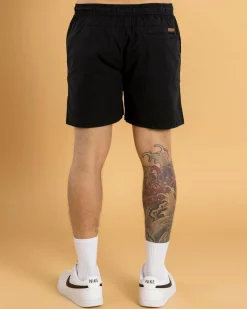 Shorts & Bottoms*Lucid Active Elastic Waist Shorts Black