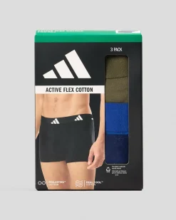 Outlet Active Flex Cotton Trunk 3 Pack Underwear & Sleepwear