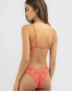 Bikinis*Rhythm Adia Paisley Bralette Bikini Top Orange