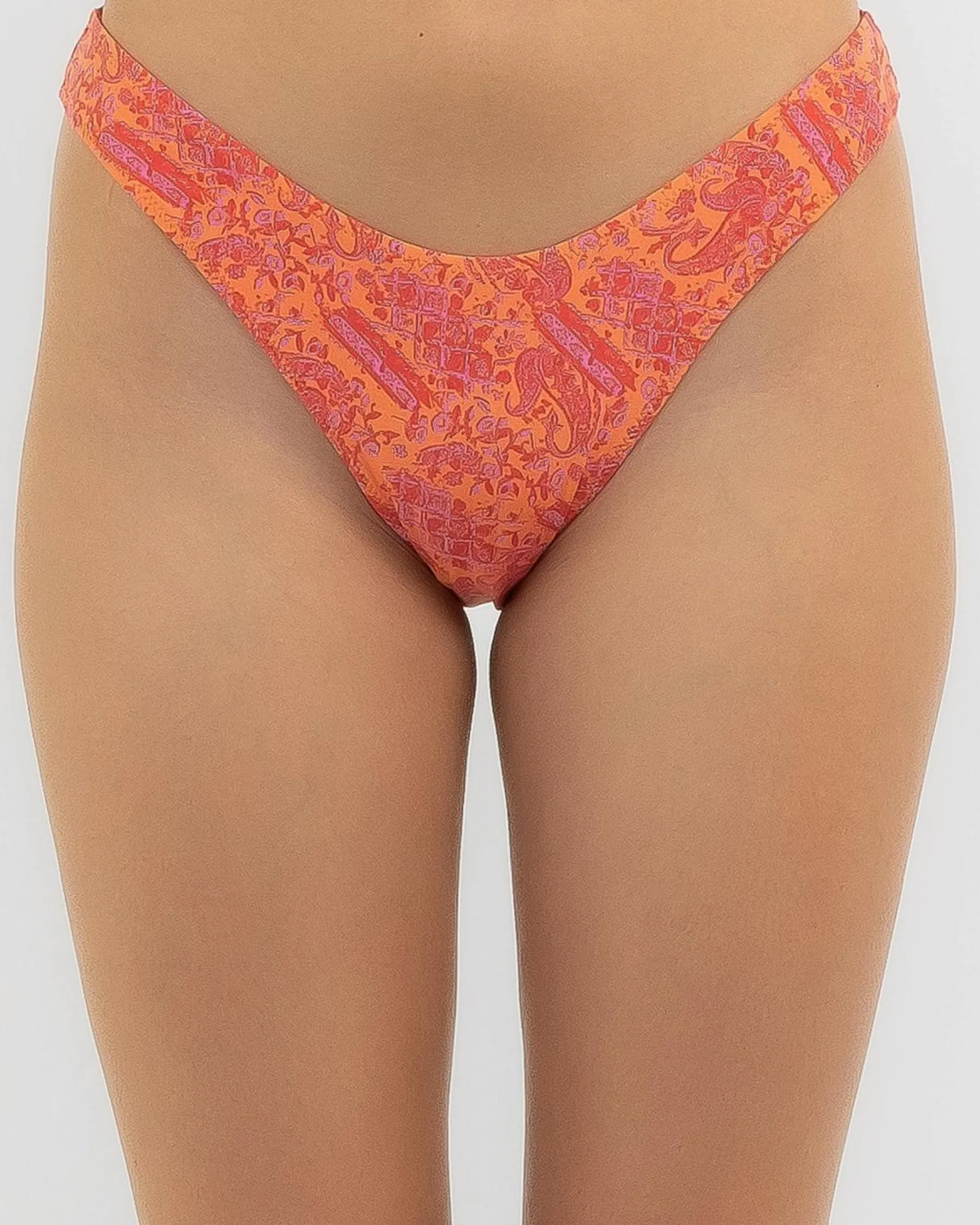 Outlet Adia Paisley Reversible High Cut Bikini Bottom Women Bikinis
