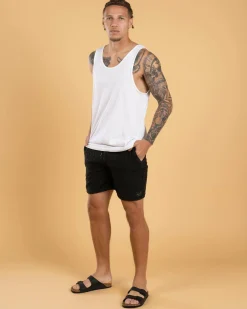 Shorts & Bottoms*Skylark Advance Elastic Waist Shorts Overdye Black