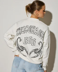Jumpers & Hoodies*Kiss Chacey Affection Relaxed Sweatshirt Natural White