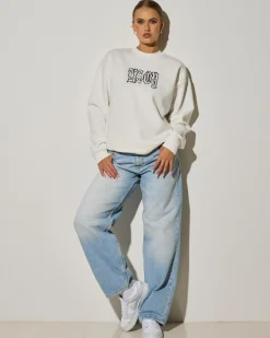 Jumpers & Hoodies*Kiss Chacey Affection Relaxed Sweatshirt Natural White