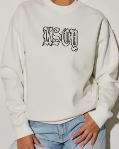 Jumpers & Hoodies*Kiss Chacey Affection Relaxed Sweatshirt Natural White