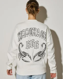 Jumpers & Hoodies*Kiss Chacey Affection Relaxed Sweatshirt Natural White