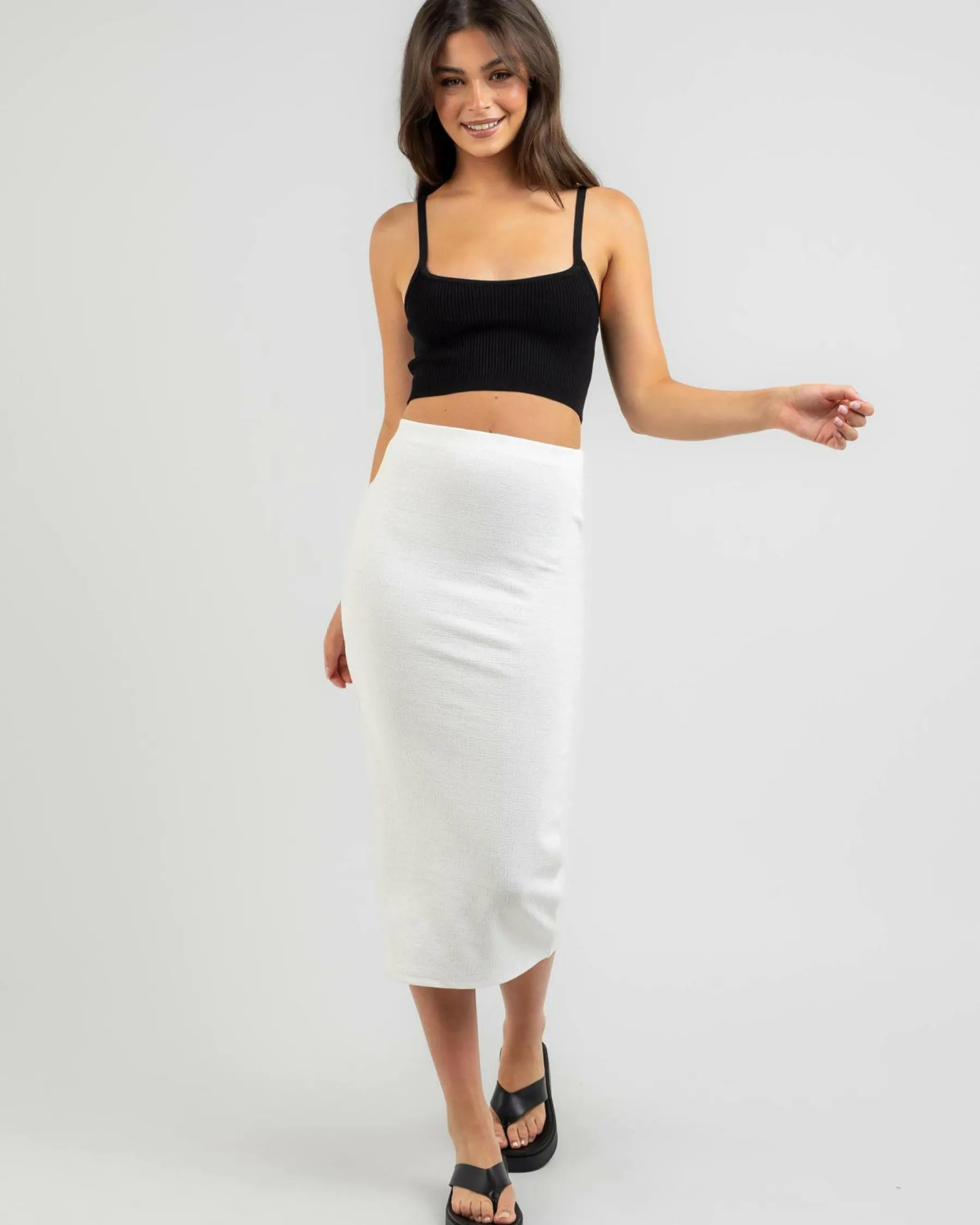 Online Afia Midi Skirt Women Bottoms