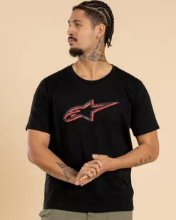 Tops & T-Shirts*Alpinestars Ageless Shadow CSF T-Shirt Black/red