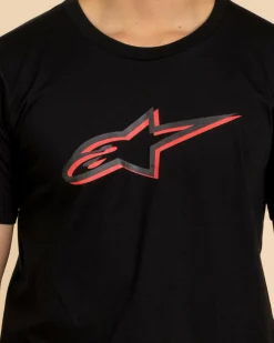 Tops & T-Shirts*Alpinestars Ageless Shadow CSF T-Shirt Black/red