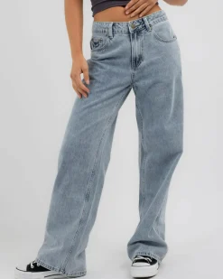 Bottoms*Rip Curl Aggie Relaxed Jeans Vintage Blue