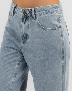 Bottoms*Rip Curl Aggie Relaxed Jeans Vintage Blue