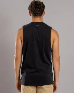 Tops & T-Shirts*Lucid Aglow Muscle Tank Black Acid
