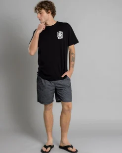 Tops & T-Shirts*The Mad Hueys Ahoy Fkrs Shield T-Shirt Black