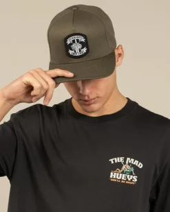 Headwear*The Mad Hueys Ahoy Fkrs Storm Snapback Cap Olive