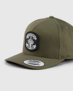 Headwear*The Mad Hueys Ahoy Fkrs Storm Snapback Cap Olive