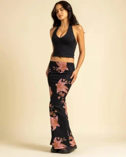 Bottoms*Ava And Ever Akina Maxi Skirt Black/pink