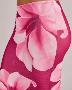 Bottoms*Ava And Ever Alani Maxi Skirt Pink/pink Floral