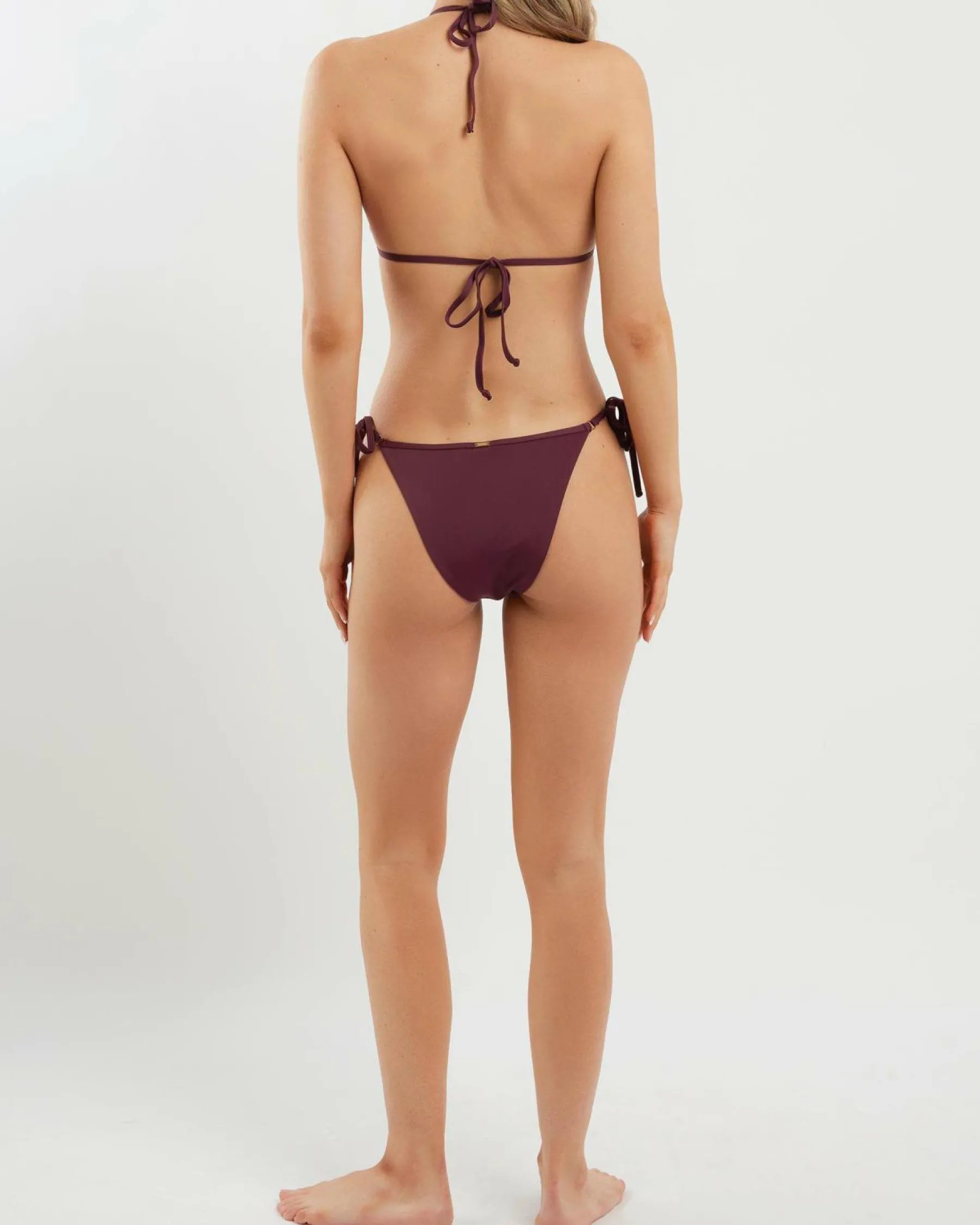 Bikinis*Topanga Alex Ring Triangle Bikini Top Merlot