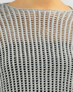 Tops*Ava And Ever Alexa Crochet Long Sleeve Top Cement