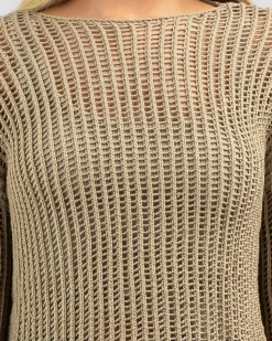 Best Alexa Crochet Long Sleeve Top Women Tops