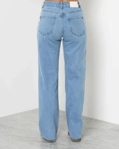 Denim|Bottoms*DESU Alice Straight Leg Jeans Mid Blue