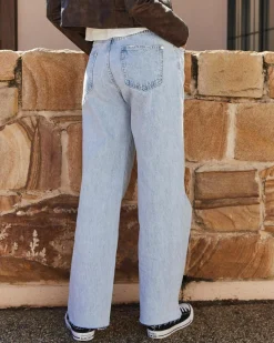 Denim|Bottoms*DESU Alice Straight Leg Jeans Light Blue