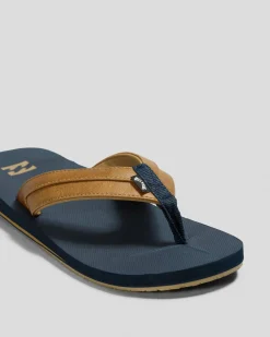 Flip Flops & Sandals*Billabong All Day Impact Thongs Navy/tan