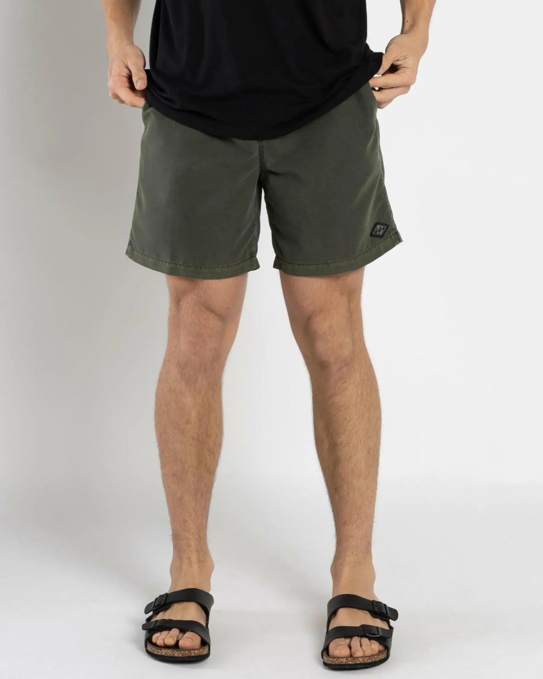 Board Shorts|Shorts & Bottoms*Billabong All Day Overdye Layback Board Shorts Dark Military