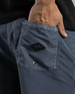 Board Shorts|Shorts & Bottoms*Billabong All Day Overdye Layback Board Shorts Dusty Navy