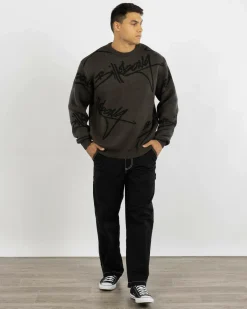 Knitwear|Hoodies & Sweatshirts*Billabong All Over Sweater Knit Jumper Raven
