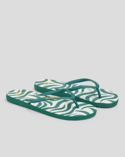 Flip Flops*Billabong All the Wave Thongs Evergreen